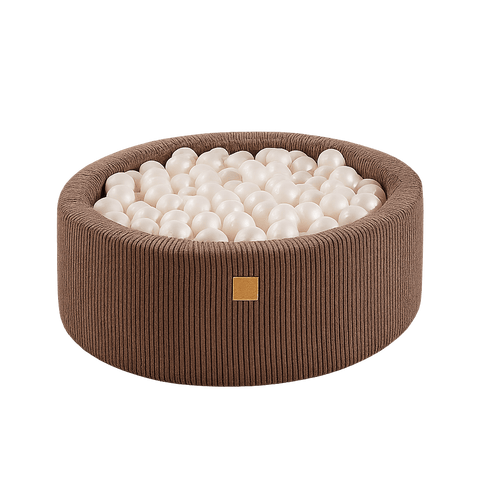 Luna boldbassin – Æstetisk brun, perlehvid bolde - Eventyrtid